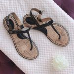 Merona Thong Sandals Braided Black Size 8.5M Photo 6