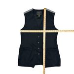 EXPRESS Vintage Black and White Striped Women's Pantsuit with Button-Up Vest Photo 6