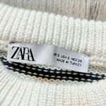 ZARA White and Black Striped Knit Sweater Dress Size S NWOT Photo 7