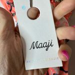 Maaji NWT Reversible Plunge One Piece Swimsuit Women Coral Floral Print Small Photo 6