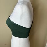 Aerie Ribbed One Shoulder Bralette Bra Cropped Tank Top Size Small Green Photo 4