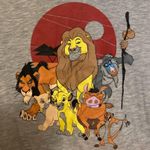 Disney  The Lion King Graphic T Shirt Women's Small Gray Short Sleeve Red Trim Photo 1