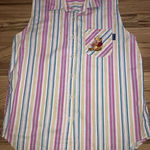 Disney Vintage Winnie Pooh Bear womens large Embroidered Sleeveless Blouse Photo 0