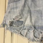 PINK - Victoria's Secret  Extremely Distressed Pale Blue Denim Jeans Shorts 6 Photo 4