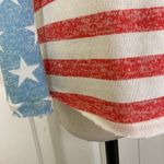 Rue 21 Patriotic stars & stripes sweater ladies small crossover long sleeve knit Photo 4