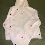 Pam & Gela Off White Cropped Hoodie Photo 1