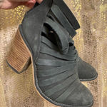 Free People  Boho Hybrid Strappy Leather Women’s Ankle Bootie in Black EU37/6.5-7 Photo 0