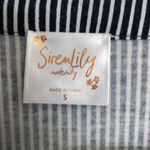 Siren Lily Maternity Striped Dress Black and White Stripe Size Small Photo 4