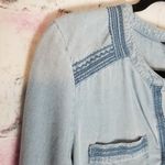 Eddie Bauer DENIM CHAMBRAY TENCEL LYOCELL BLOUSE S Photo 3