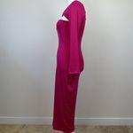 SER.O.YA Irene Dress Midi Long Sleeve Bodycon Cutout Stretch Jersey Pink M NWT Size M Photo 4