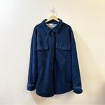 Good American Women's Oversized Shirt in Indigo Size 20 Photo 3