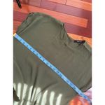 Madewell Easy Shirt Dress Olive Green Button Back Short Sleeve Viscose A0245 Photo 6