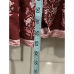 Unbranded Red/Pink/White Floral Short Flutter Sleeve Duster Size L Long Tie Pink Size L Photo 4