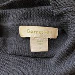 Garnet Hill Merino Wool Turtleneck Dress Knee Length Black Womens Size Small Photo 4