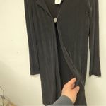 Chico's Black Knit Long Sleeve Cardigan Sweater Duster Womens XS Long Sleeve Photo 8