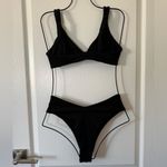 Geluboao Womens Black High Wasited Bikini Set Cheeky Brazilian Cut Thong S Photo 6