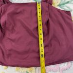 Torrid  Maroon Smocked Ruffle Trim Crop Top Plus Size 2X 18-20 Photo 1