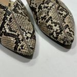 Zara Pointed Toe Snake Print Mules‎ Slip Photo 2