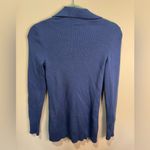 & Other Stories & Other Stories Wool Blend Ribbed Slim Fit Cardigan Sz S Blue Photo 3