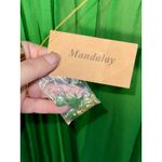 Mandalay Jade Green Gold Silk Beaded Maxi Long Gown Evening Formal Dress Women 8 Photo 12