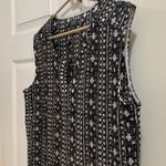 Roots Canada Black and White Woven Gauze Dress Size Small (oversized) Photo 3