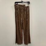 Serra  Velvet Brown tan crushed Wide Leg Pants Size medium! Photo 5