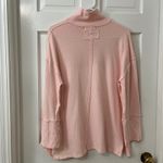 We The Free XS Oversized Comfy Minimalist Pink Tunic Mock Neck Cotton Shirt Top Photo 1