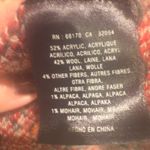 Anthropologie Sleeping On Snow Geometric Diamond Pattern Open Front Cardigan Sweater M Red Photo 6