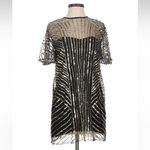 Jen's Pirate Booty Jen’s Pirate‎ Booty Black Gold Sequin Mesh Mini Dress XS Art Deco Photo 1