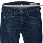 Rag and Bone Distressed Cutout Skinny Jeans Blue Ayoyama 24 Moto Grunge Photo 9