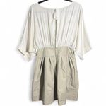 Me & City white blouse dress with khaki skirt with pockets size S/M Photo 1