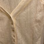 Urban Outfitters Out From Under Ivory Cropped V-Neck Knit Cardigan Size M Photo 2