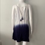 Love Riche Blue and White Pleated Sundress Photo 2