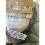 Madewell  Curvy Perfect Vintage Jeans Sz 26 Light Wash High Rise Denim NWT Photo 6