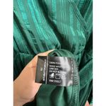 Ricarica women's Emerald Green Striped Maxi formal Dress Long Sleeve Size 2X Photo 6