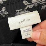 J. Jill Fit Abstract Floral Skort Black Gray Drawstring XS Petite with Pockets Size undefined Photo 4