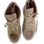J/SLIDES NYC J/Slides Gracie Platform Suede Lace Up High Top Sneakers Sand Women’s Size 6 Photo 3