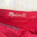 Madewell Red Denim Jean Cutoff Low Rise Shorts Distressed Daisy Dukes Size 29 Photo 4