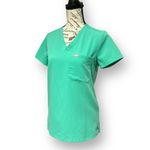 FIGS  Technical Collection Green Stretch Scrub Top Medical Uniform Work Size XXS Photo 1
