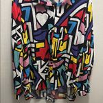 Big Dart vintage Colorful Geometric Long Sleeve Shirt Red Size undefined Photo 5