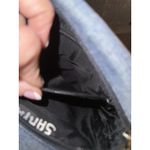 Guess Y2K VTG  Denim Jean Leather Cord Shoulder Bag Crossbody Saddle Brown Photo 9