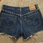 Free People NWOT LEVI'S WITH 501 METAL STUDDED DENIM SHORTS 2” INSEAM HI RISE Photo 1