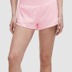 Lululemon  Hotty Hot High-Rise Lined Short 2.5" Pink Organza Size 12 Photo 0