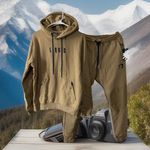 NWT Team Liquid Liquid Prestile Hoodie And Jogger Set Size S Heavy Weight Brown Photo 1