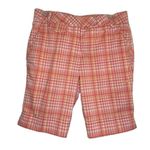 Puma  Golf Shorts - orange, yellow & white plaid - Size 4 Photo 0