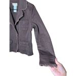 Live a Little Vintage Y2K Brown Raw Hem Frayed Blazer Jacket Size M Photo 1