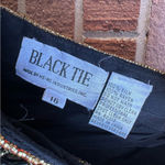 OLEG CASSINI Black Tie Gown 80's Beaded Dress Size 16 Photo 4