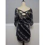 EXPRESS NEW women's XS black/white lined one-piece dress Photo 4