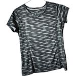 Made for life Black and White Short Sleeve Athletic Sporty Crew Neck Top Sz M Photo 0