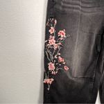 Driftwood  Black Floral Embroidered Cropped Jeans Photo 1